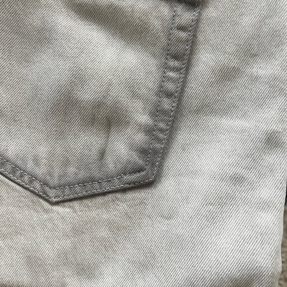 Vervet Ripped Distressed Light Grey Washed Crop Cut Off Baggy Jeans 30 - Picture 11 of 14